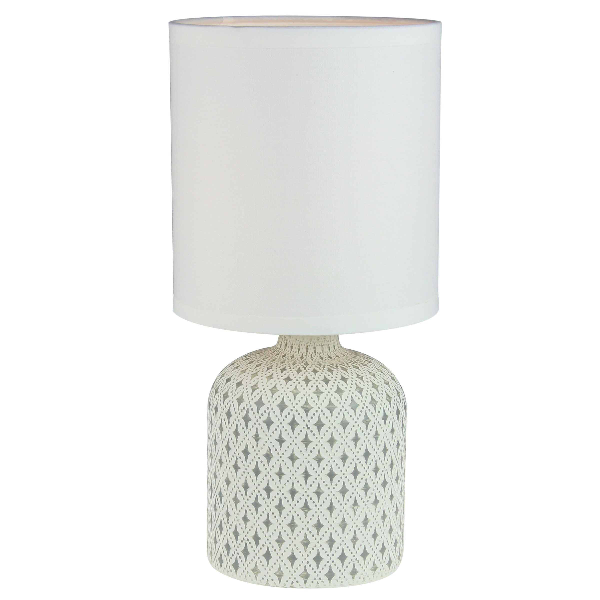 Vera Complete Table Lamp White